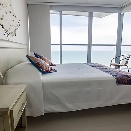 Morros City-espectacular Apto Vista Al Mar Piso 8 Apartamento Cartagena